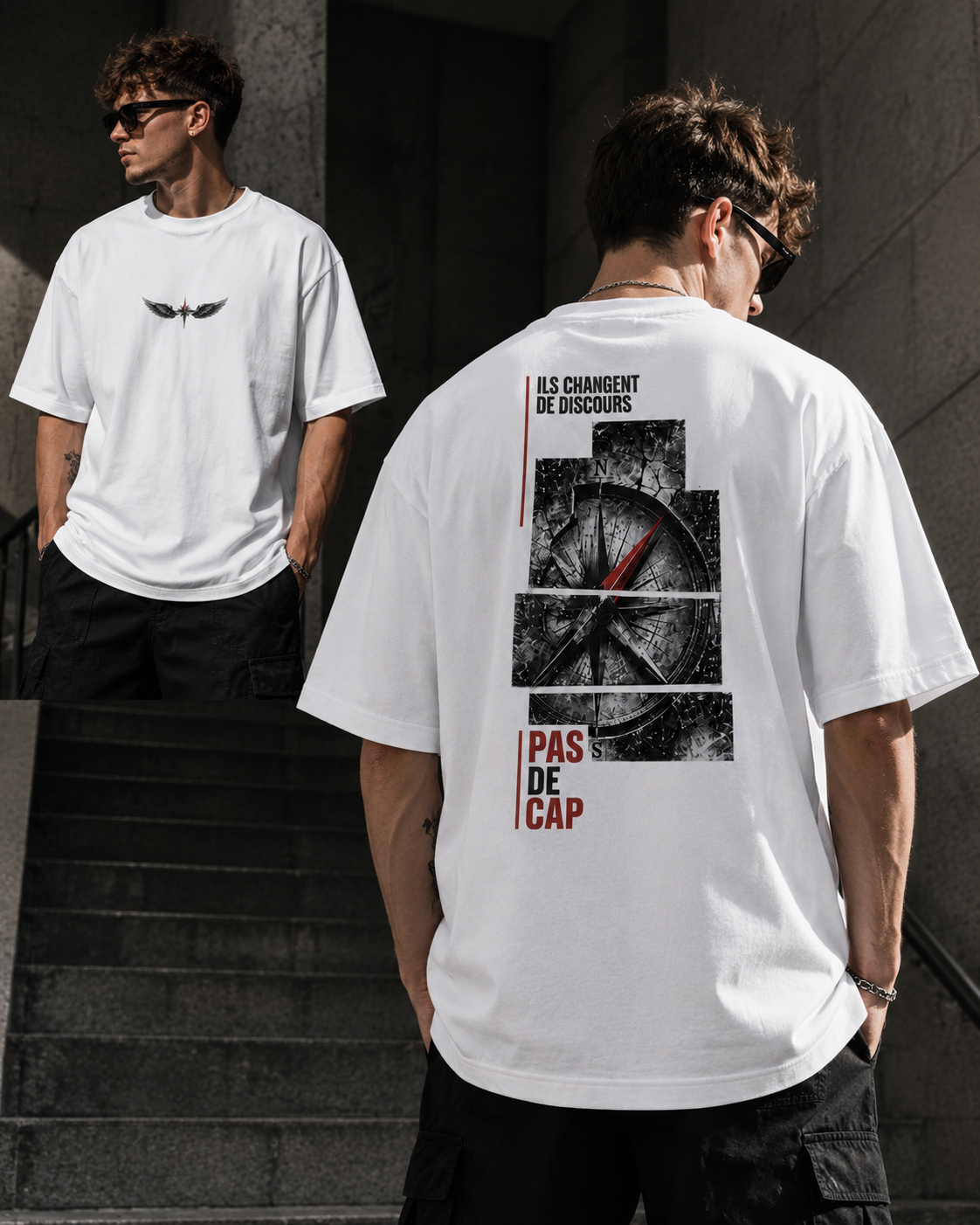 T-shirt Oversize Manifest – Pas de Cap
