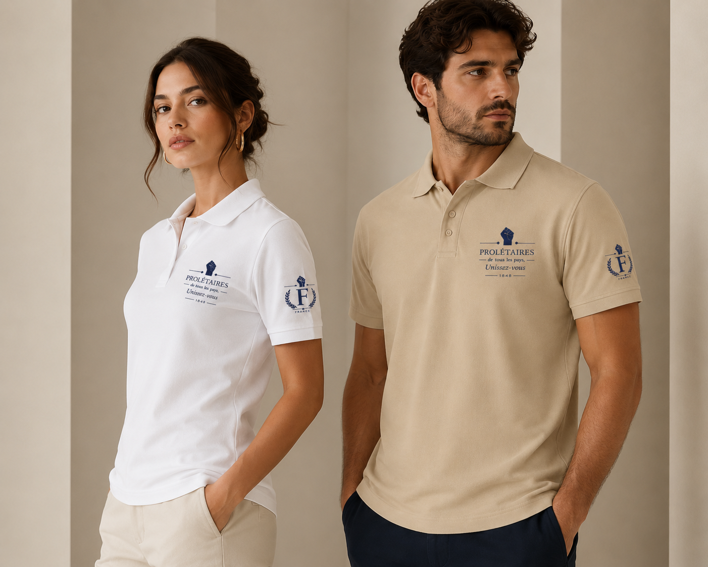 Polo Premium Manifest – Prolétaires de tous les pays