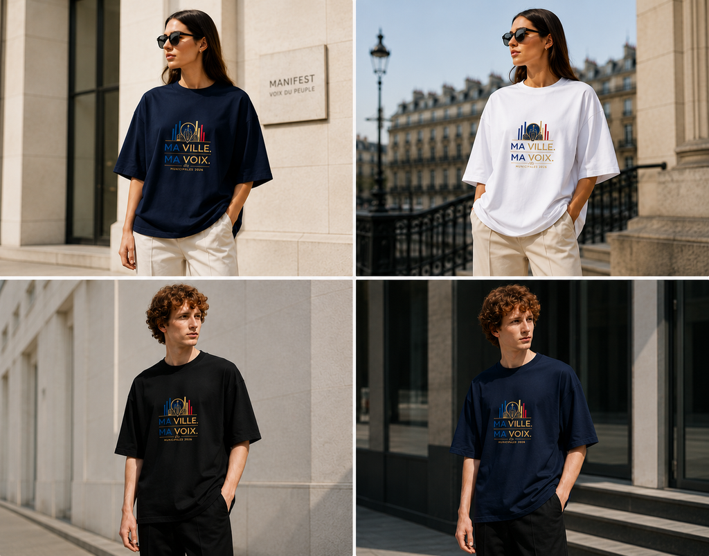 T-shirt Oversize Bio Manifest – Ma Ville. Ma Voix.