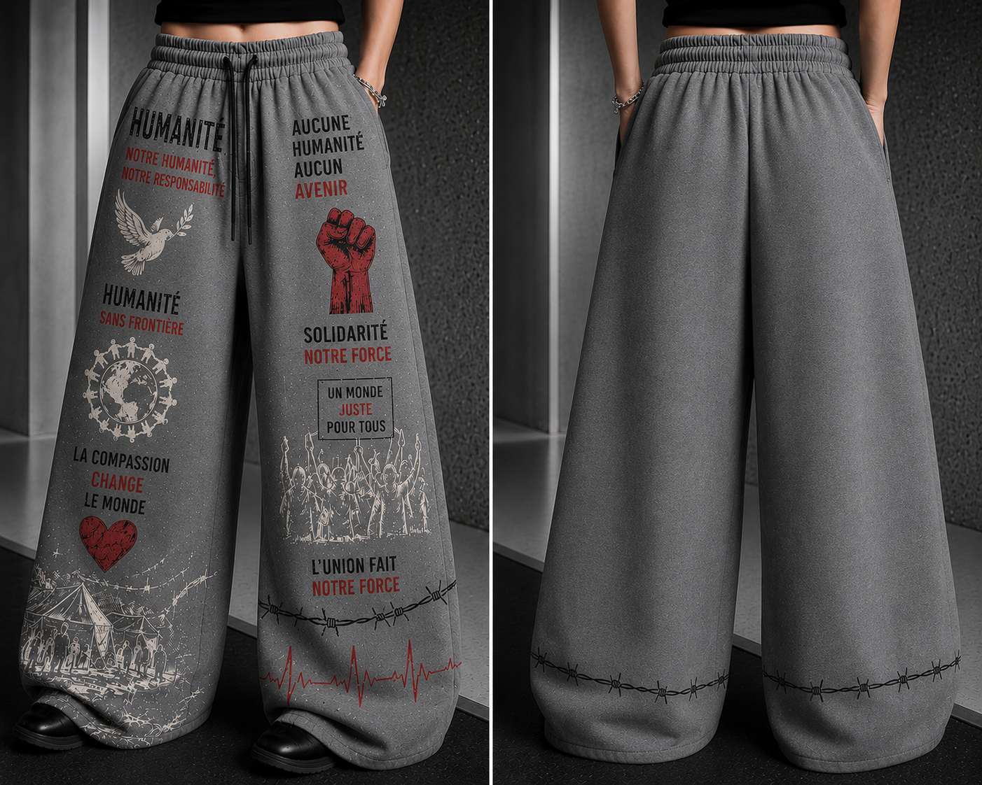 Pantalon HUMANITÉ — Édition Streetwear