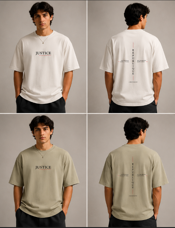 T-shirt Oversize Délavé – JUSTICE